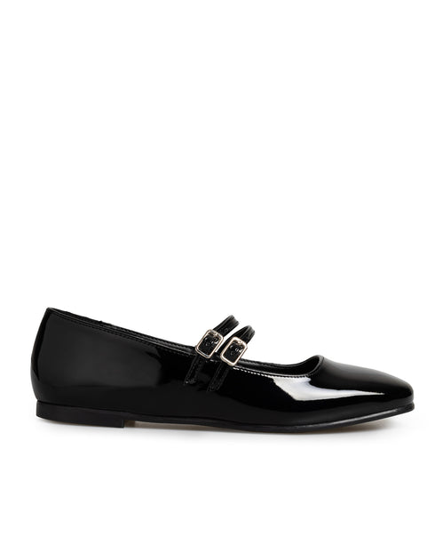 Balerina Negra Doble Hebilla 14019